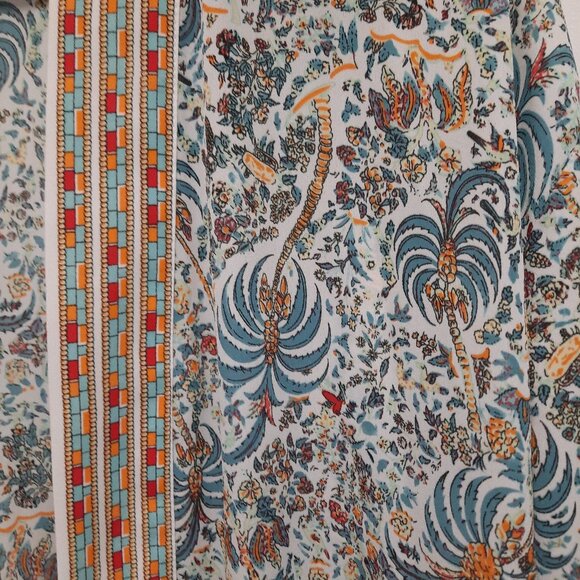 Max Studio Kimono White/Blue, Size S - Picture 2 of 3